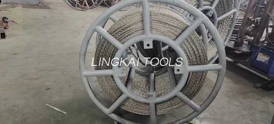 Altıgen On İki Tel 9-42mm Galvanizli Örgülü Anti Büküm Çelik Halat için Altıgen Onsekiz Tel