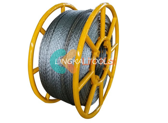 12 iplik Güç Galvanizli Anti Twist Çelik Tel İpi 20mm Yayın hattındaki Dört Toplu İleticiyi Çekmek İçin
