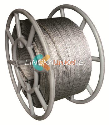 Yumuşak 8/12 iplik 11MM Anti Twist Çelik Tel İpi Tek İletici Ya da OPGW İplik için