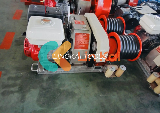 Dayanıklı 9KW dizel ve gaz hattı 30 50kn Çift Capstan vinç kule dikme makinesi