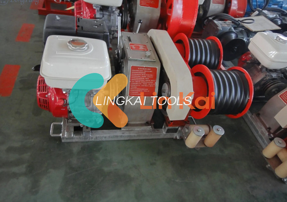 50KN güç kablosu çekme vinç altı vitesli kutu ve 9KW motorlu