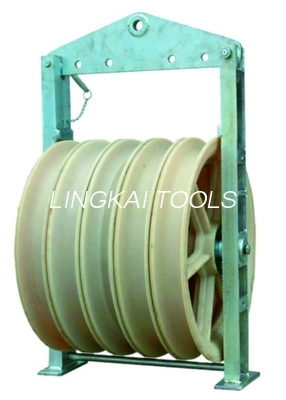 Kauçuk Kaplı 60KN Tek Naylon Kasnak 660MM Çekme Bloğu