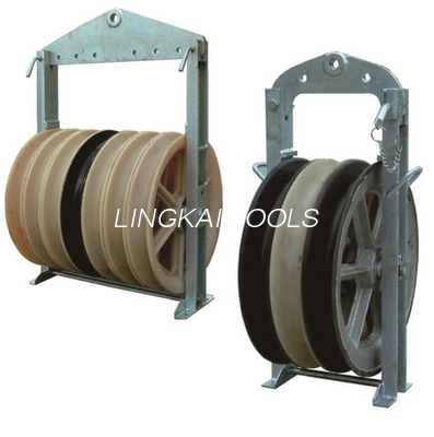 Kablo Çekme 508mm 3 Kasnak 40KN Tel Halat Kasnak Bloğu