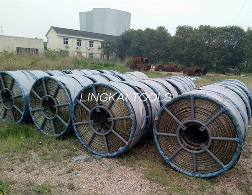 İletken veya Fiber Optik Kablo Çekmek İçin 8 Telli Büküm Önleyici Örgülü Çelik Halat